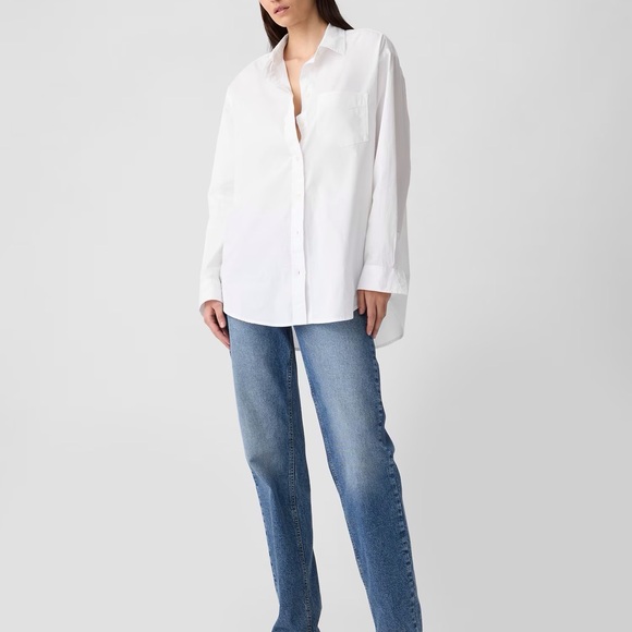 GAP Tops - Gap The Big Shirt Light Pink